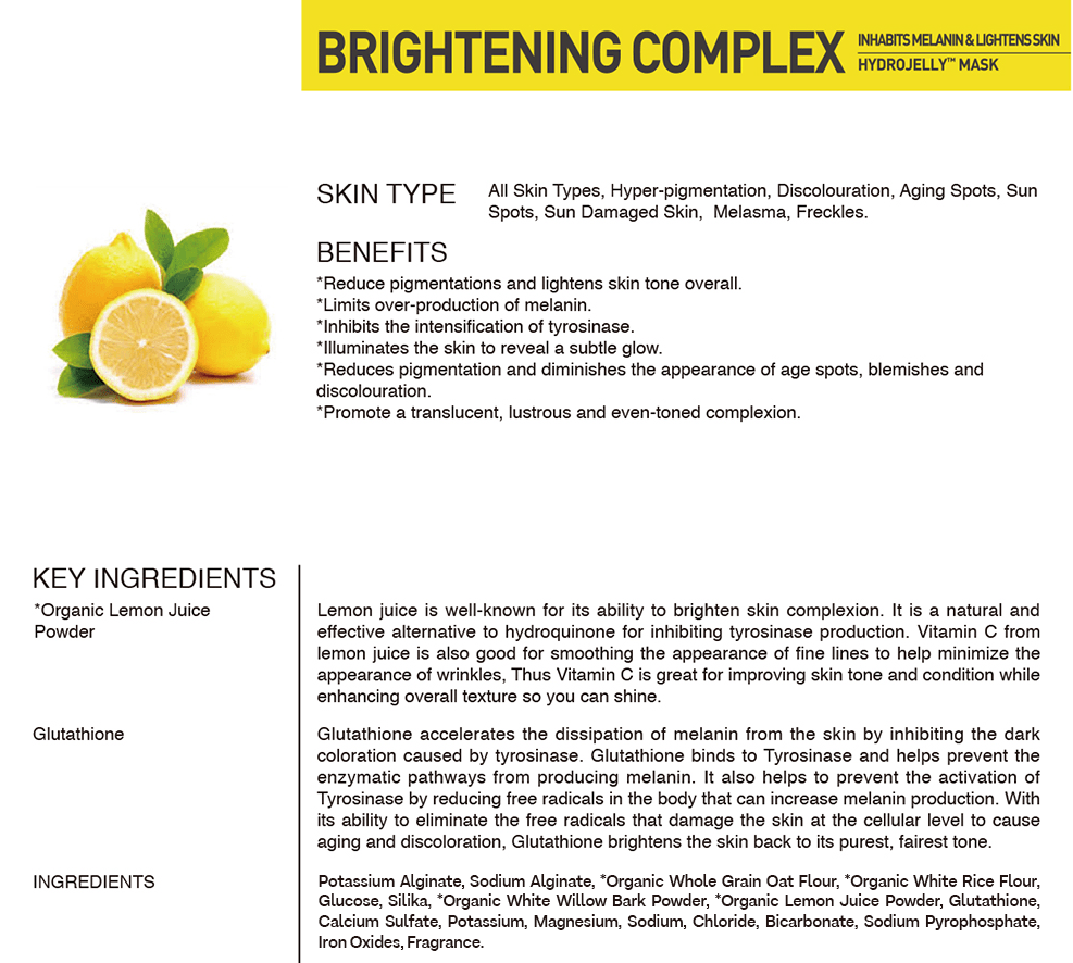BRIGHTENING HYDROJELLY™ MASK (pack of 2)